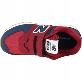 Boty New Balance Jr YV574DMI červený 2