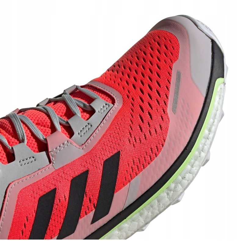Boty Adidas Terrex Agravic Flow M EF2116 červené šedá vícebarevný 2