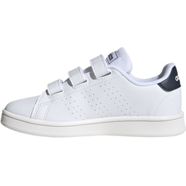 Boty Adidas Advantage C Jr FW2589 bílý 2