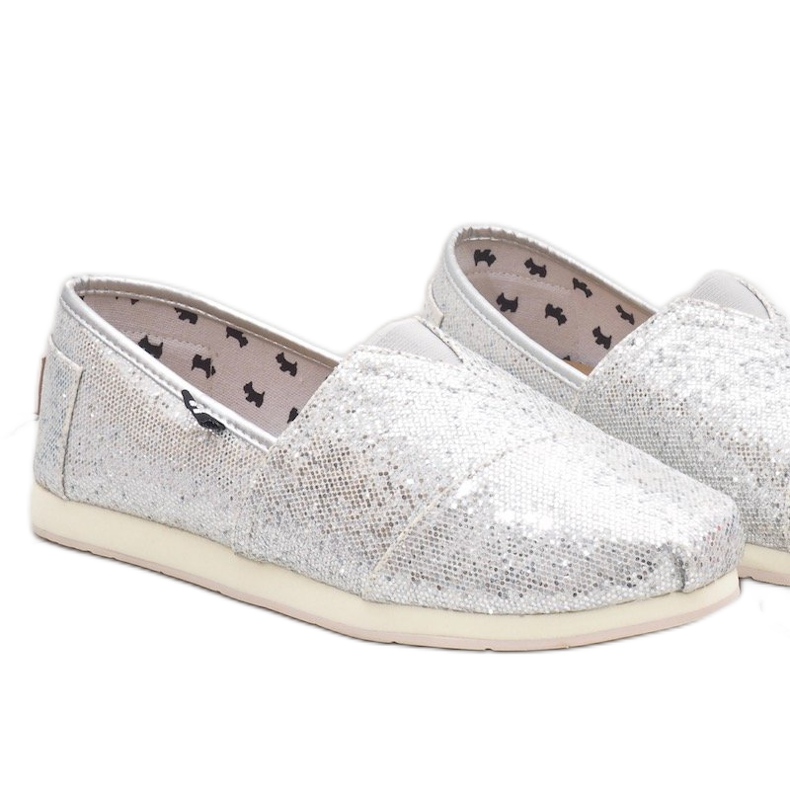 Stříbrné boty, nazouvací na psy AG0025 šedá 1