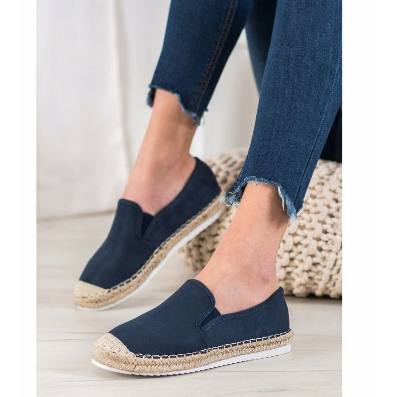 Goodin Semišové espadrilky modrý 1
