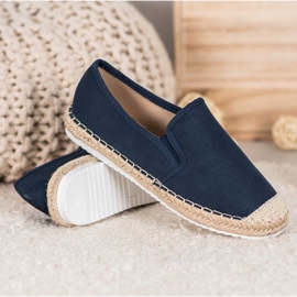 Goodin Semišové espadrilky modrý 3