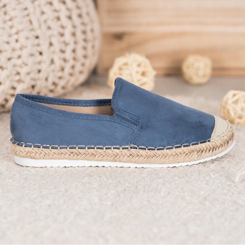 Goodin Semišové espadrilky modrý 1