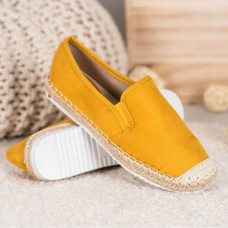 Goodin Semišové espadrilky žluť 1