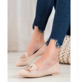 Fama Suede Lords s třásněmi hnědý 2