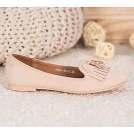 Fama Suede Lords s třásněmi hnědý 1