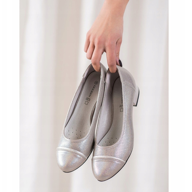 Goodin Prolamované pumpy na pilíři vícebarevný 1