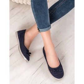 SHELOVET Prolamované baleríny modrý 1