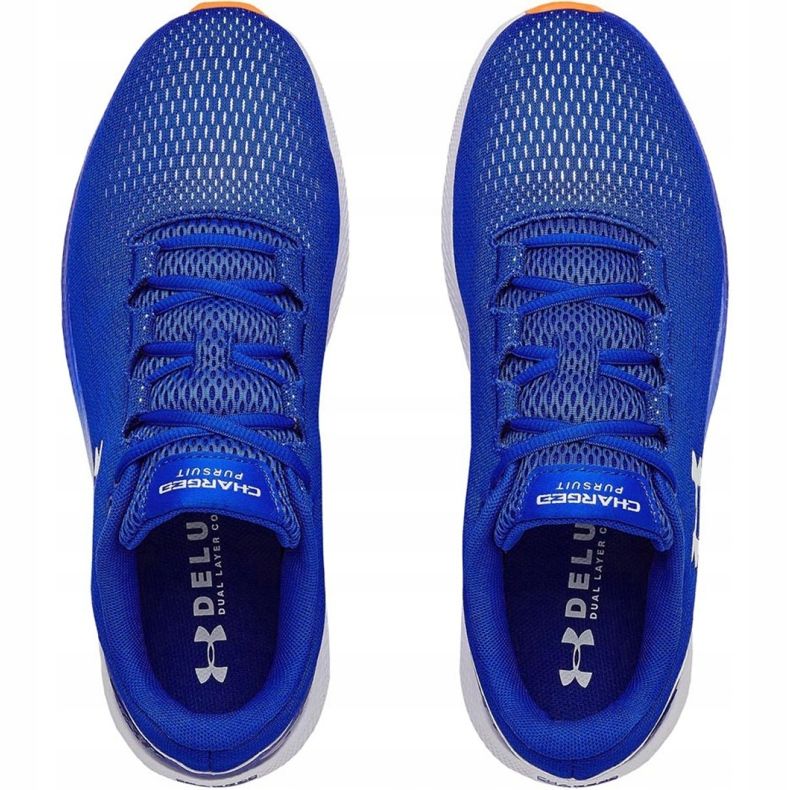 Běžecké boty Under Armour Ua Charged Pursuit 2 M 3022594-400 bílý modrý 1