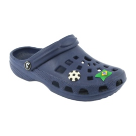 American Club Dětské pantofle American kroks námořnická modrá 2