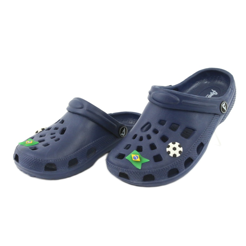 American Club Dětské pantofle American kroks námořnická modrá 4