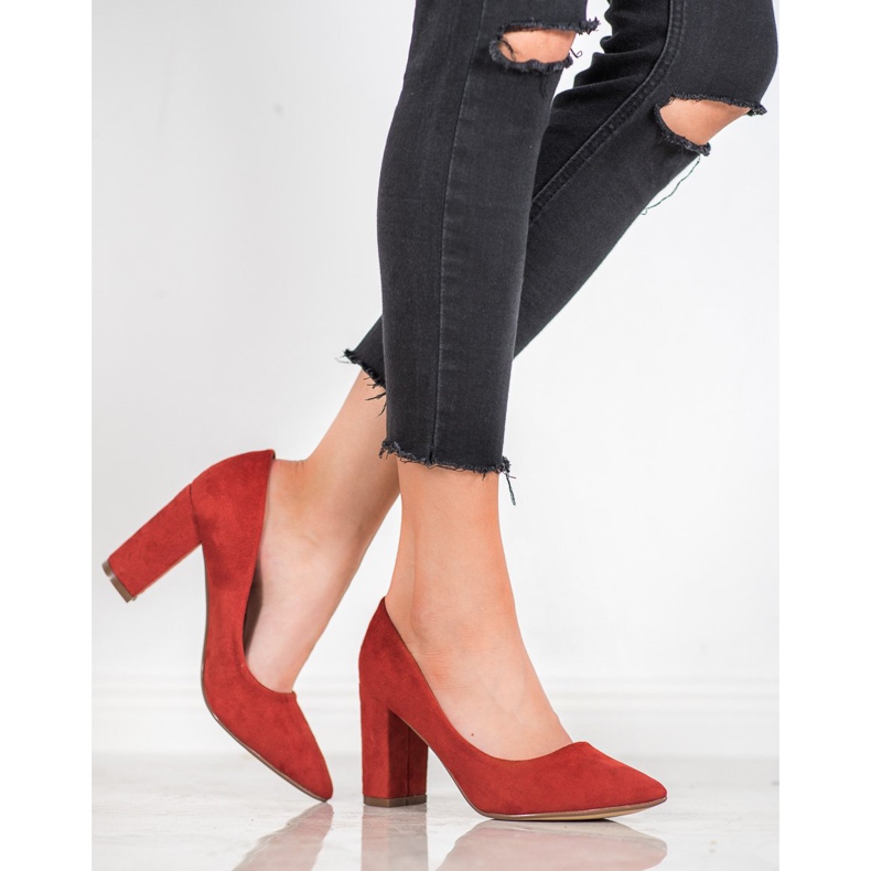 Ideal Shoes Lososové lodičky na vysokém podpatku vícebarevný oranžový 1