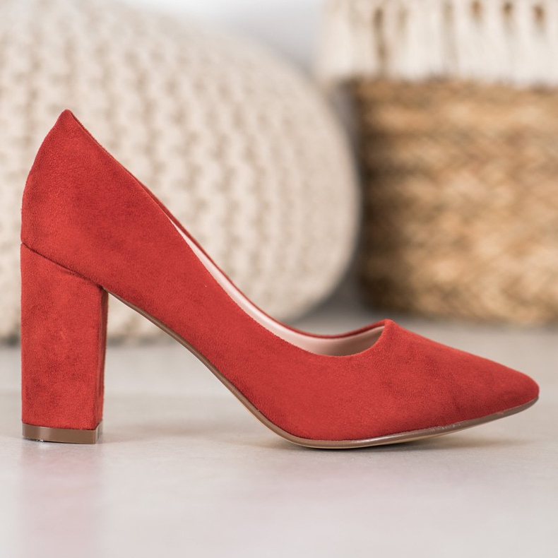Ideal Shoes Lososové lodičky na vysokém podpatku vícebarevný pomerančový 2