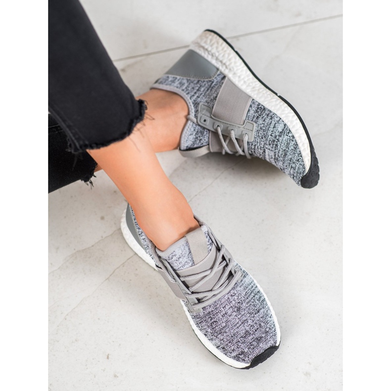 Bona Sportovní Boty Na Platformě šedá 2