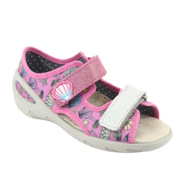 Dětská obuv Befado 065P134 růžový šedá vícebarevný 2