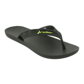 Black and Green Men's Flip-Flops Rider 11573 černý 1