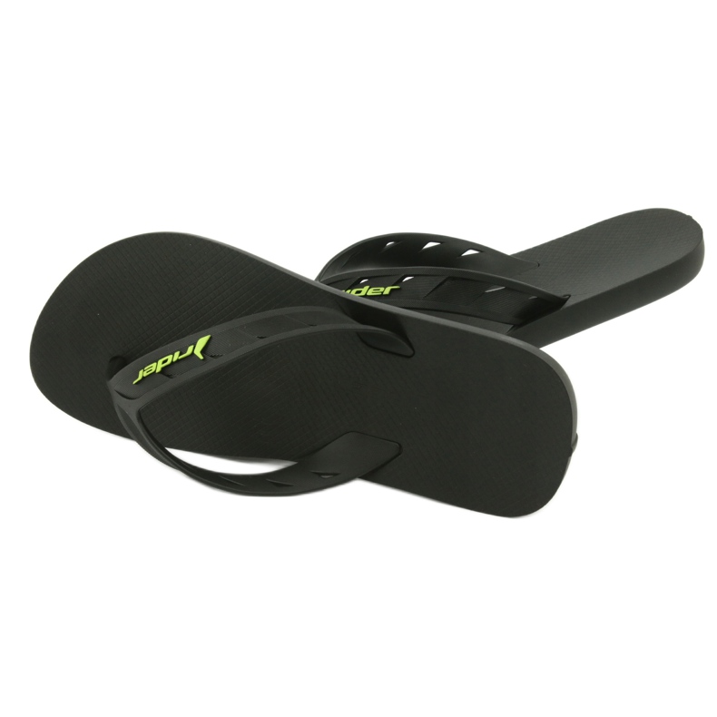 Black and Green Men's Flip-Flops Rider 11573 černá 5