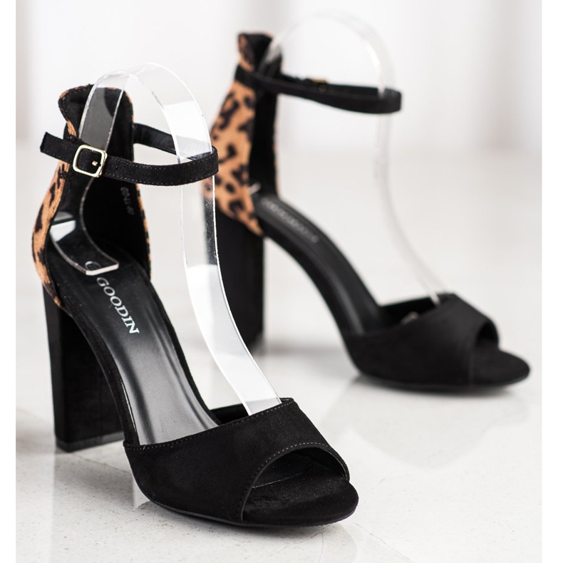 Goodin Lodičky s puntíky hnědý černá 2