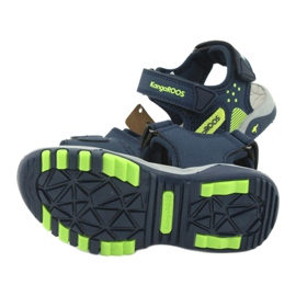 KangaRoos Boys Sandals Foam Intows Navy/Green 18337 modrý 5