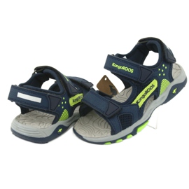 KangaRoos Boys Sandals Foam Intows Navy/Green 18337 modrý 4