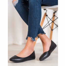 Seastar Černé balerínky s eko kůží černá 1 Seastar Černé balerínky s eko kůží černá 1
