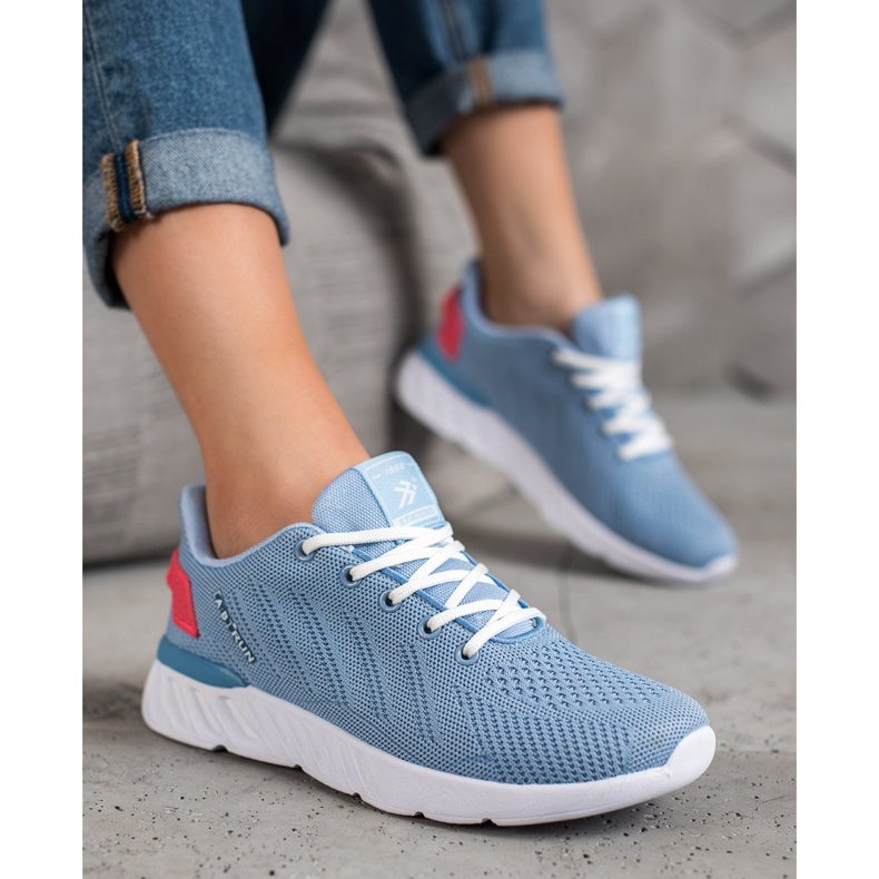 Ax Boxing Lehké prolamované sportovní boty modrý 1