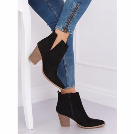 Černé kozačky na přechodné černé ZE03P Black černá 2