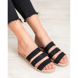 Černé pantofle VINCEZA černý 2