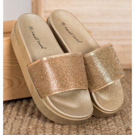 SHELOVET Pantofle Na Platformě žlutá 1