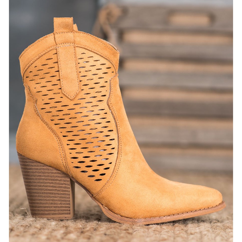 Seastar Prolamované kovbojky na pilíři hnědý 2