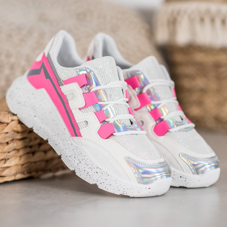 Seastar Tenisky se třpytkami bílý vícebarevný 2