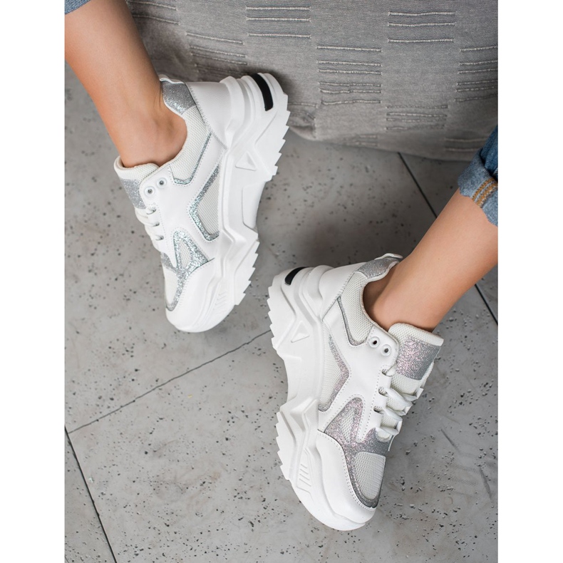 Seastar Módní tenisky s třpytkami bílý vícebarevný 1