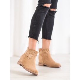 Seastar Boty S Prolamovaným Vzorem hnědý 2