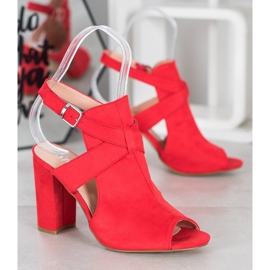 Seastar Stylové sandály na baru červené 1