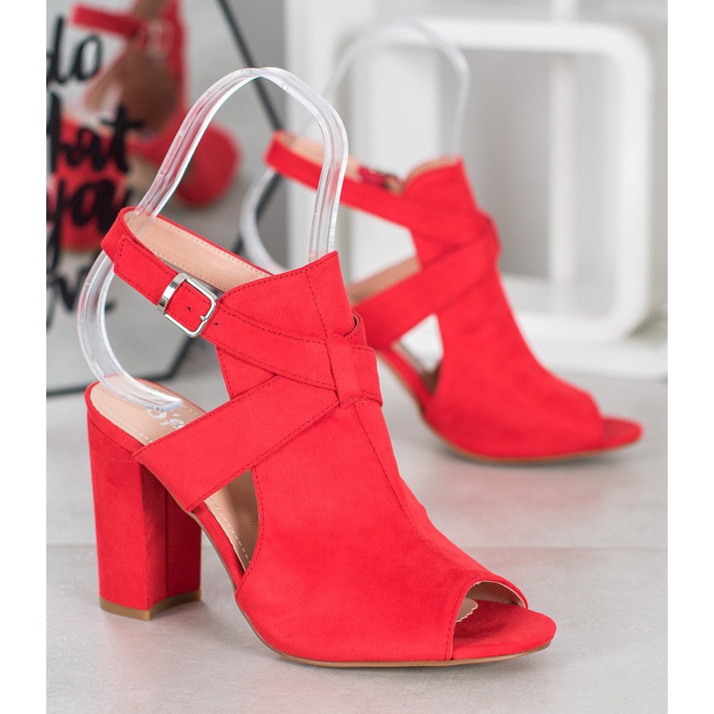 Seastar Stylové sandály na baru červené 1