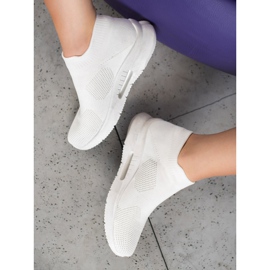 SHELOVET Textilní nazouvací boty bílý 1 SHELOVET Textilní nazouvací boty bílý 1