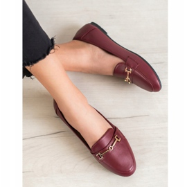 Clowse Stylová ekologická kožená obuv červené 1
