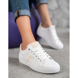 SHELOVET Pohodlné bílé sportovní boty bílý 2