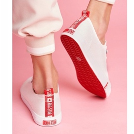 Bílé dámské tenisky Big Star FF274087 bílý 2