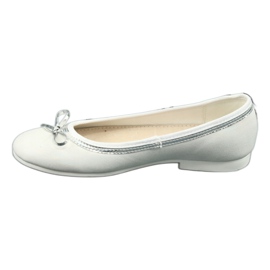 Balerínky s mašlí bílá perla American Club GC29 / 19 bílý vícebarevný 1