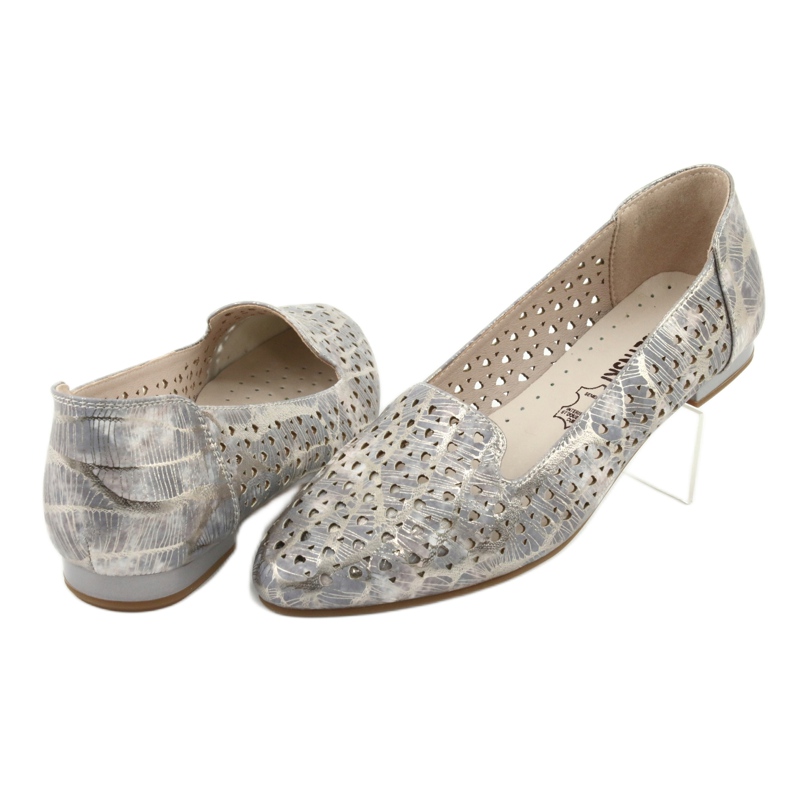 M.Daszyński Lordsy balerínky levandule / zlato Daszyński SA151 růžový šedá 4