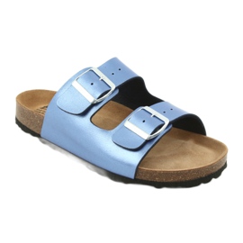 Zdravotní pantofle IZZI, BIOX Alex modré modrý 1 Zdravotní pantofle IZZI, BIOX Alex modré modrý 1