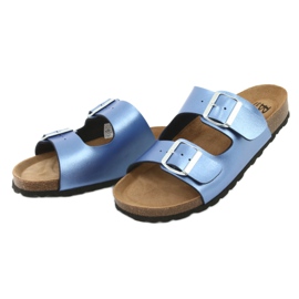 Zdravotní pantofle IZZI, BIOX Alex modré modrý 3 Zdravotní pantofle IZZI, BIOX Alex modré modrý 3