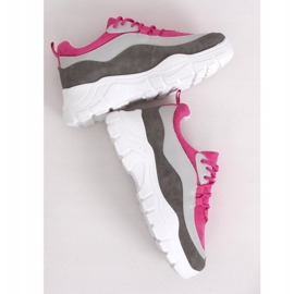 Vícebarevná sportovní obuv 902-3 šedá růžový vícebarevný 1