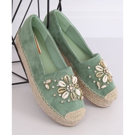 Zelené espadrilky JH96P zelené zelená 1