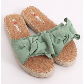Zelené espadrilky JH115P zelené zelená 1