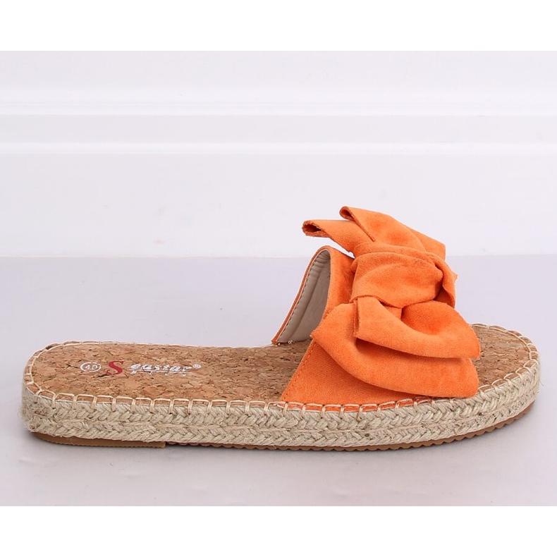 Oranžové pantofle espadrilky JH115P oranžový 2