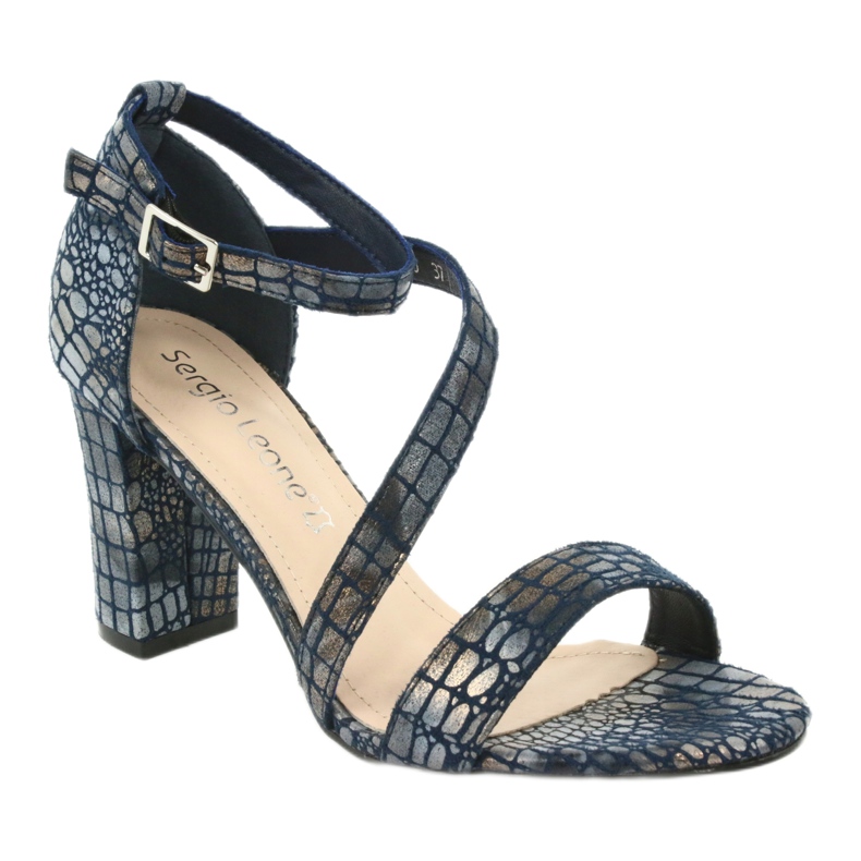 Sandály Gladiator Sergio Leone SK870 navy blue námořnická modř modrý 3