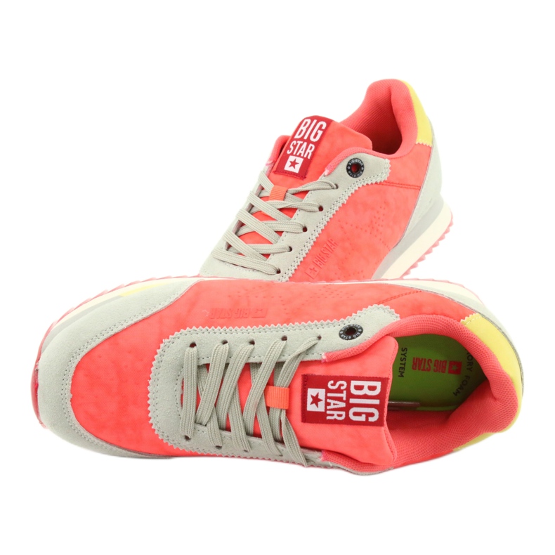 Big Star FF 274873 Orange/Grey Sports Shoes pomerančový 6