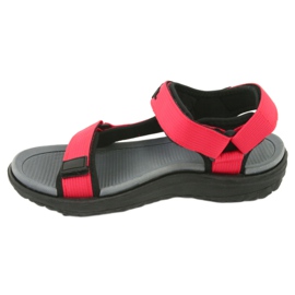 Sandály s pěnovou vložkou Lee Cooper LCW-20-34-014 černý červený 2